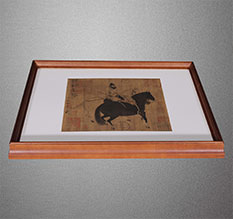 龙马潭书画装裱配框服务案例